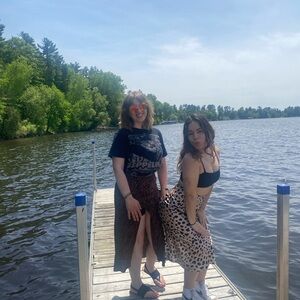 Target Brown and Tan Animal Print Skirts